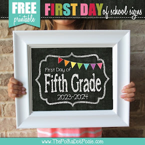 Printable First Day of School Signs
