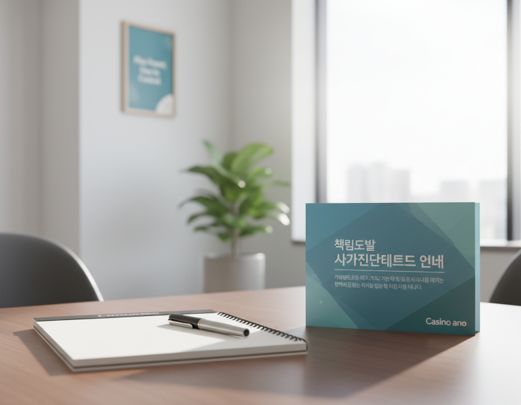 책임도박 자가진단테스트 안내